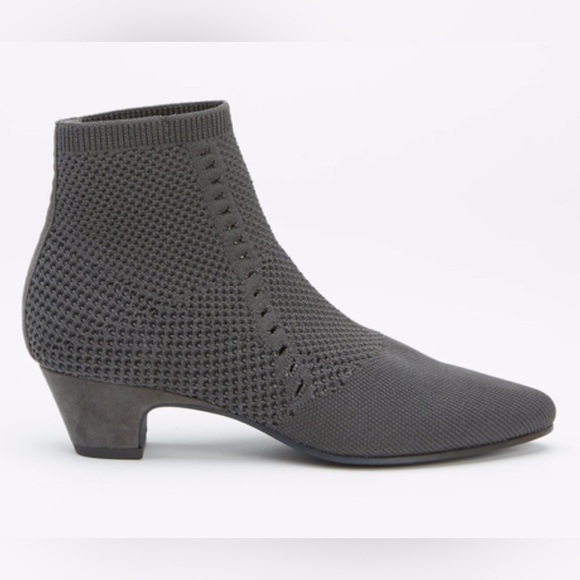 Eileen Fisher Shoes - Eileen Fisher Purl Recycled Stretch Knit Bootie Graphite W10
